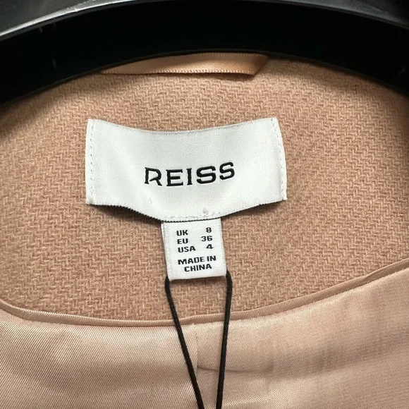Reiss - NWT tan Wool Blend Coat - Picture 6 of 13